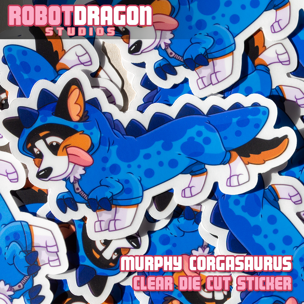 Corgasaurus Rex Sticker
