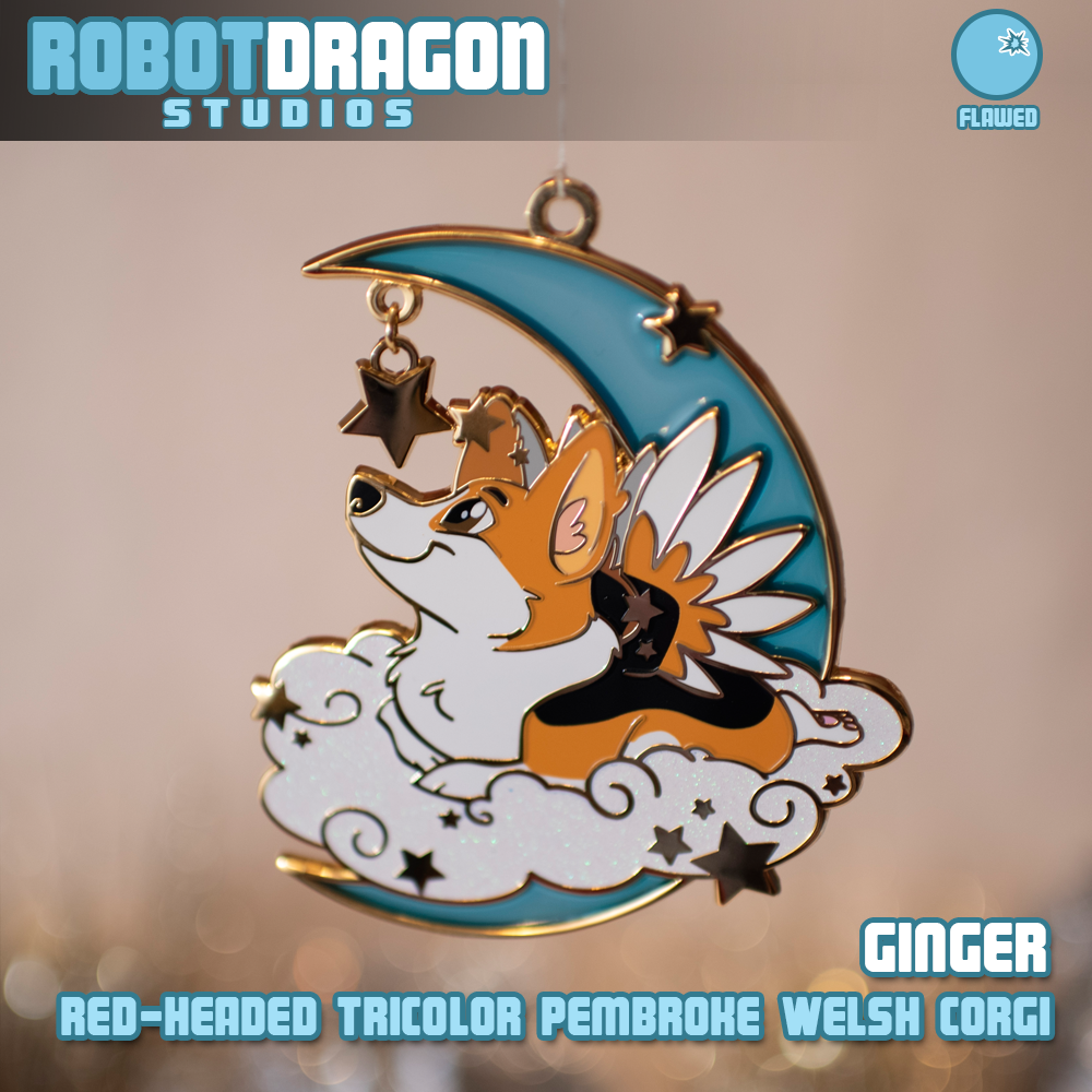 Tri color corgi ornament 2025