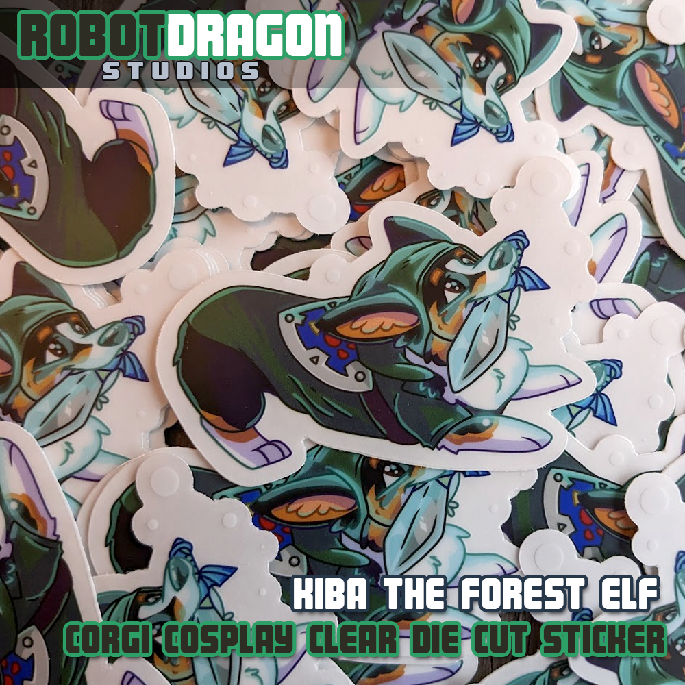 Kiba the Forest Elf Sticker