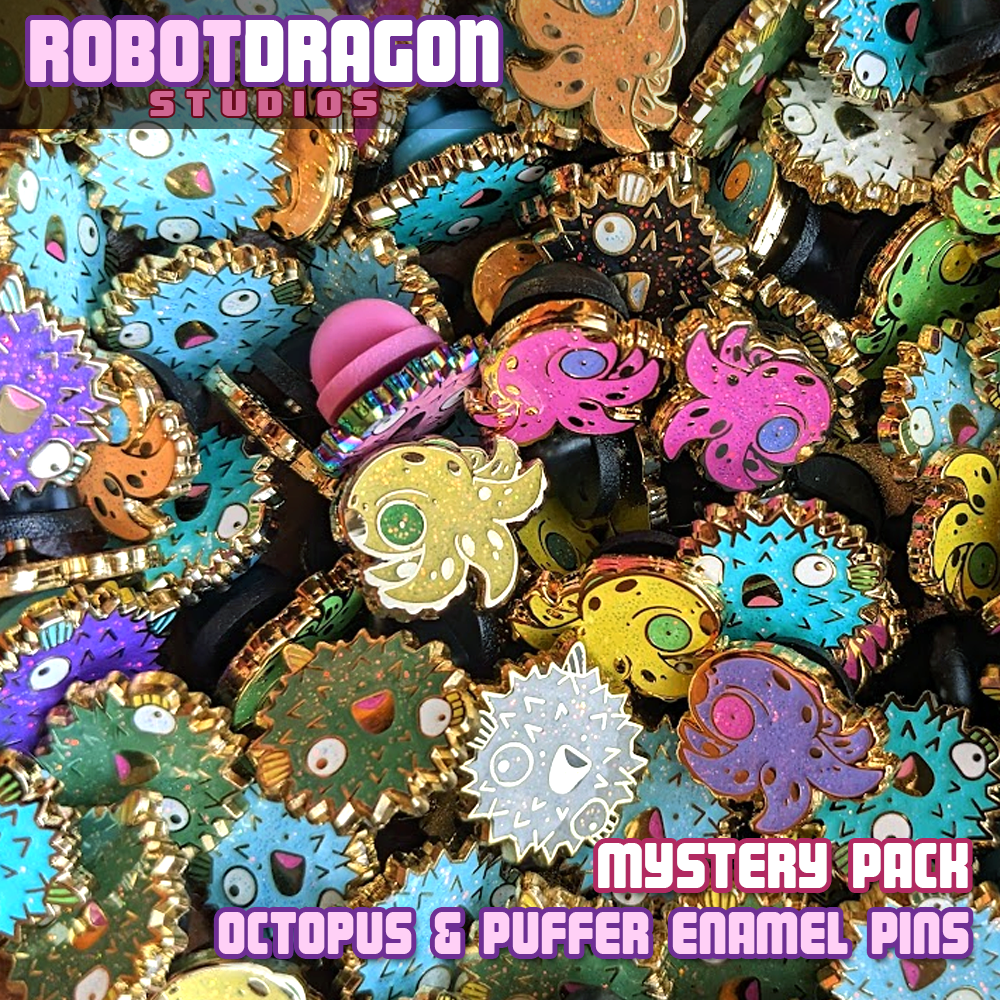 Mystery Pack: Puffer or Octo Mini Pin Set