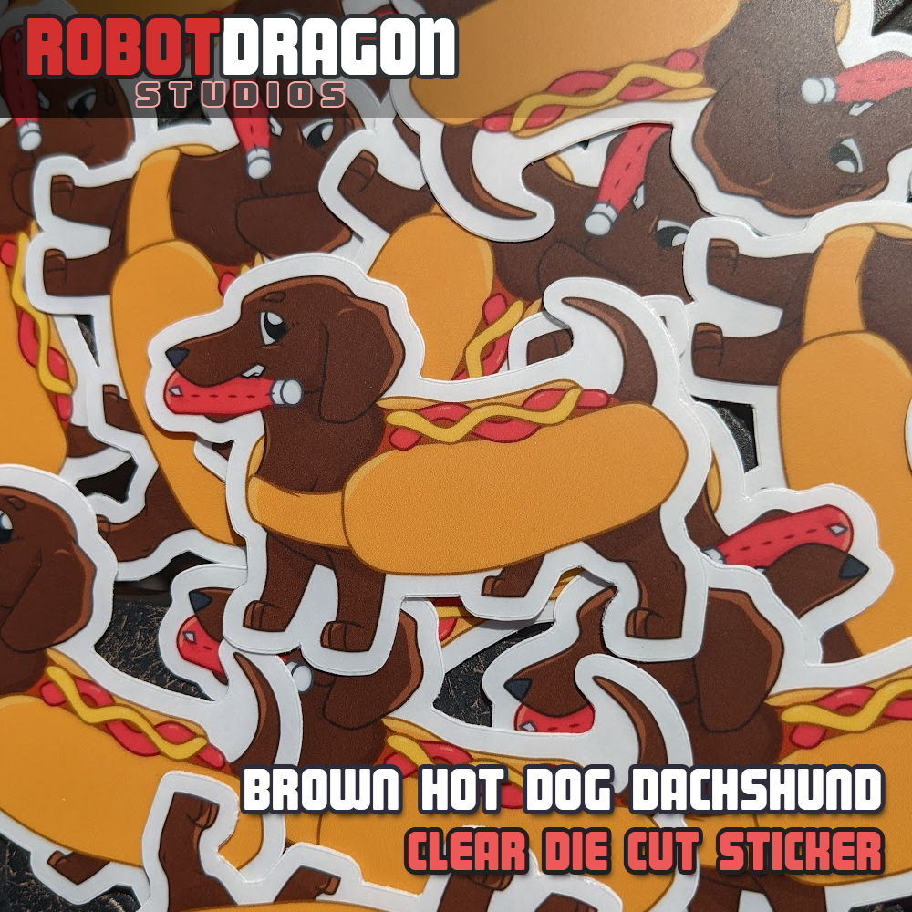 Hot Dog Dachshund Sticker