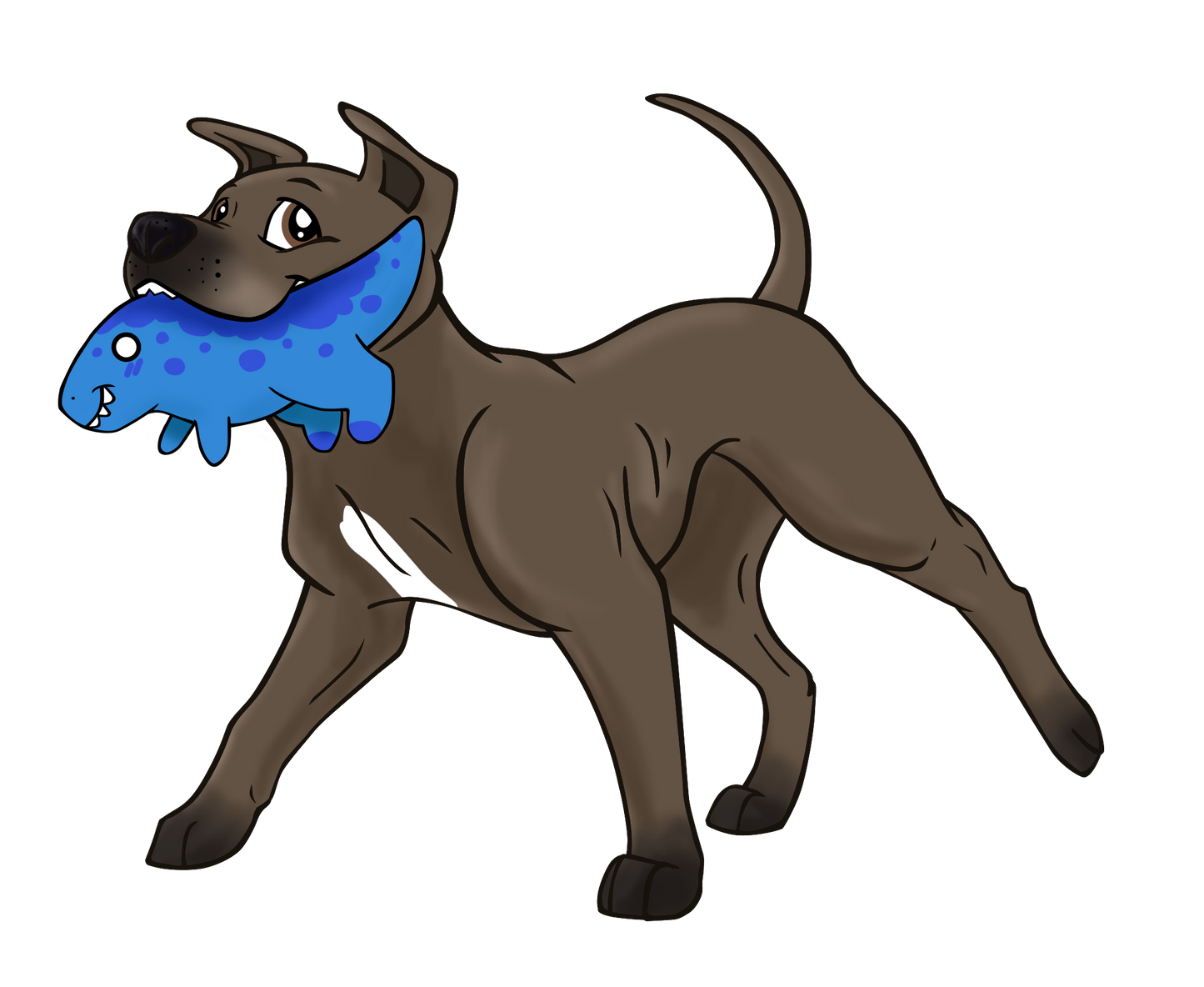 Odin With Dino Plush Sticker