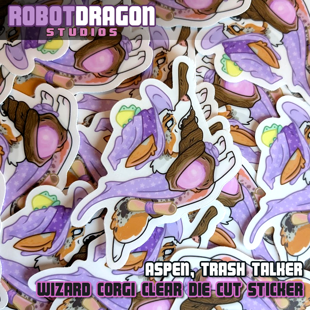Aspen Wizard Corgi Sticker