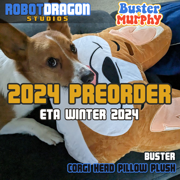 Buster & Murphy: Buster Corgi Head Pillow Plush