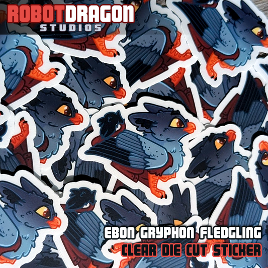 Ebon Gryphon Fledgling Sticker