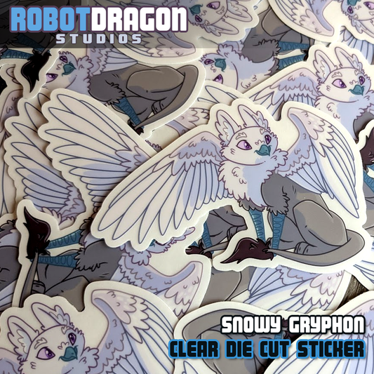 Snowy Gryphon Sticker