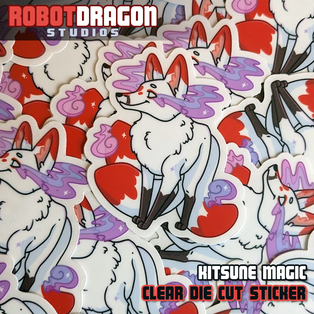 Kitsune Magic Sticker