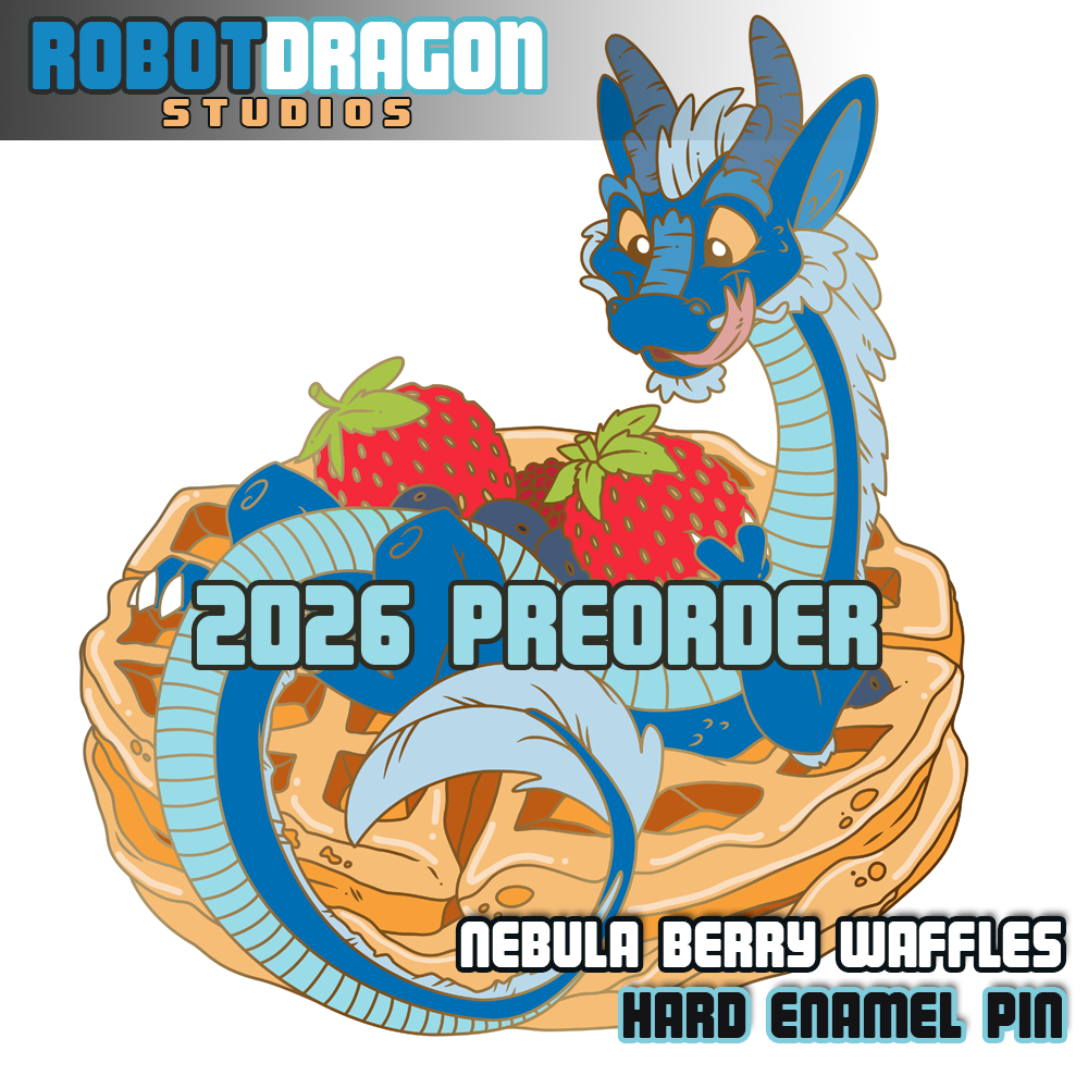 Nebula Berry Waffles Enamel Pin