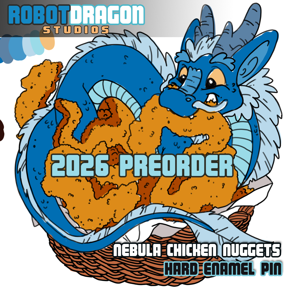 Nebula Chicken Nuggets Enamel Pin