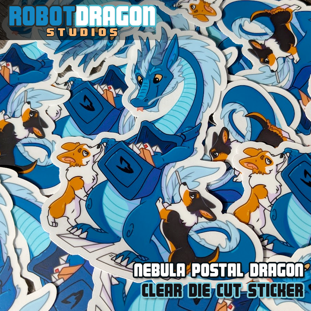 Nebula Postal Dragon Sticker