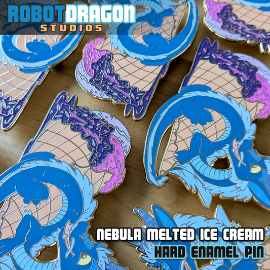 Nebula Melted Ice Cream Enamel Pin