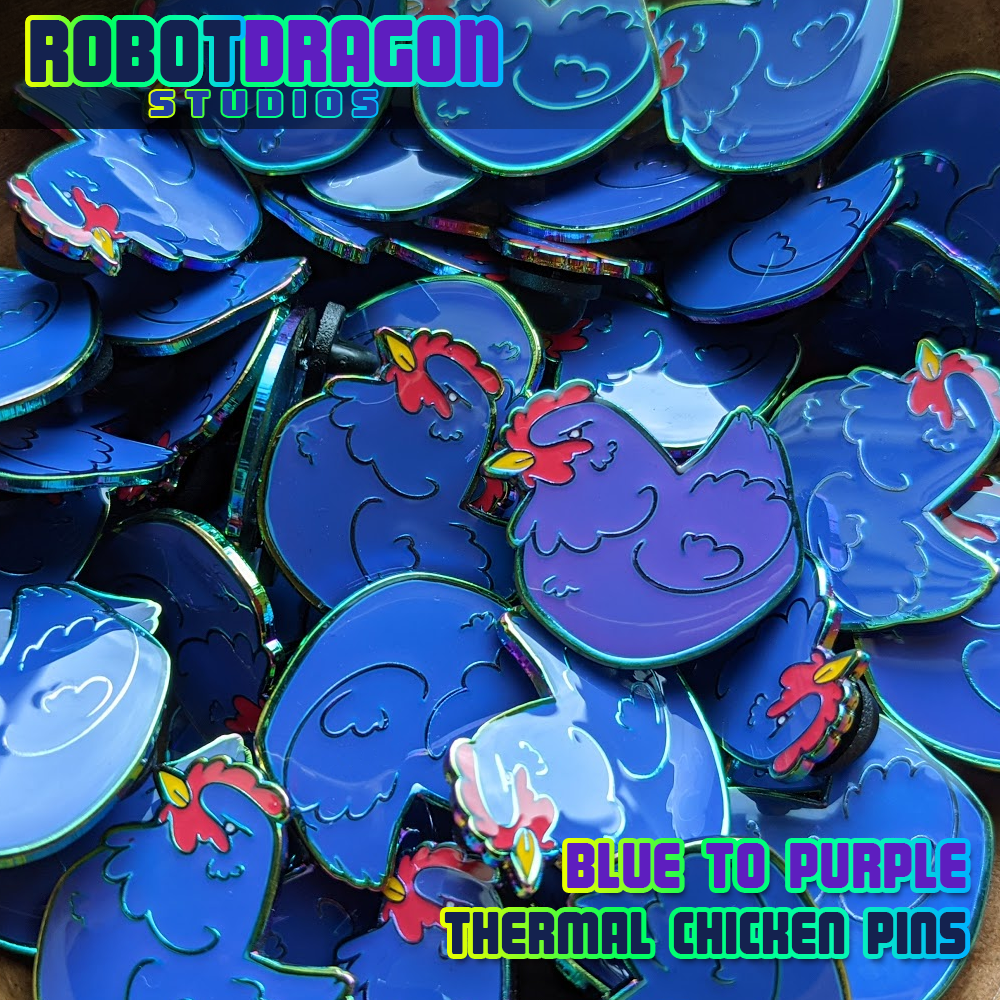 Thermal Chicken Soft Enamel Pin