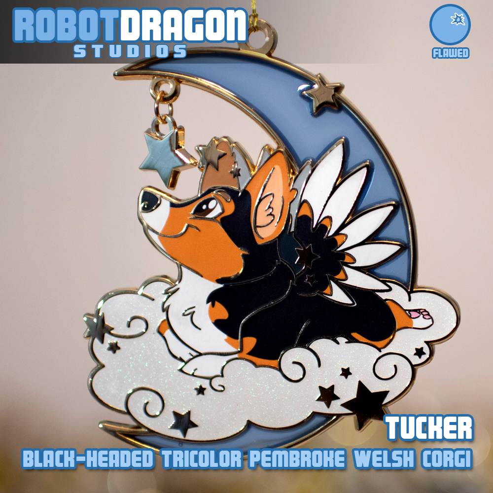 Black-Headed Tricolor Pembroke Welsh Corgi Ornament
